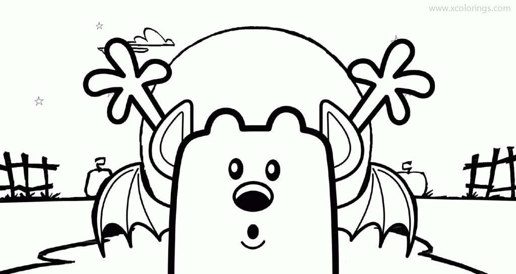 Free Halloween Wow Wow Wubbzy Coloring Pages printable