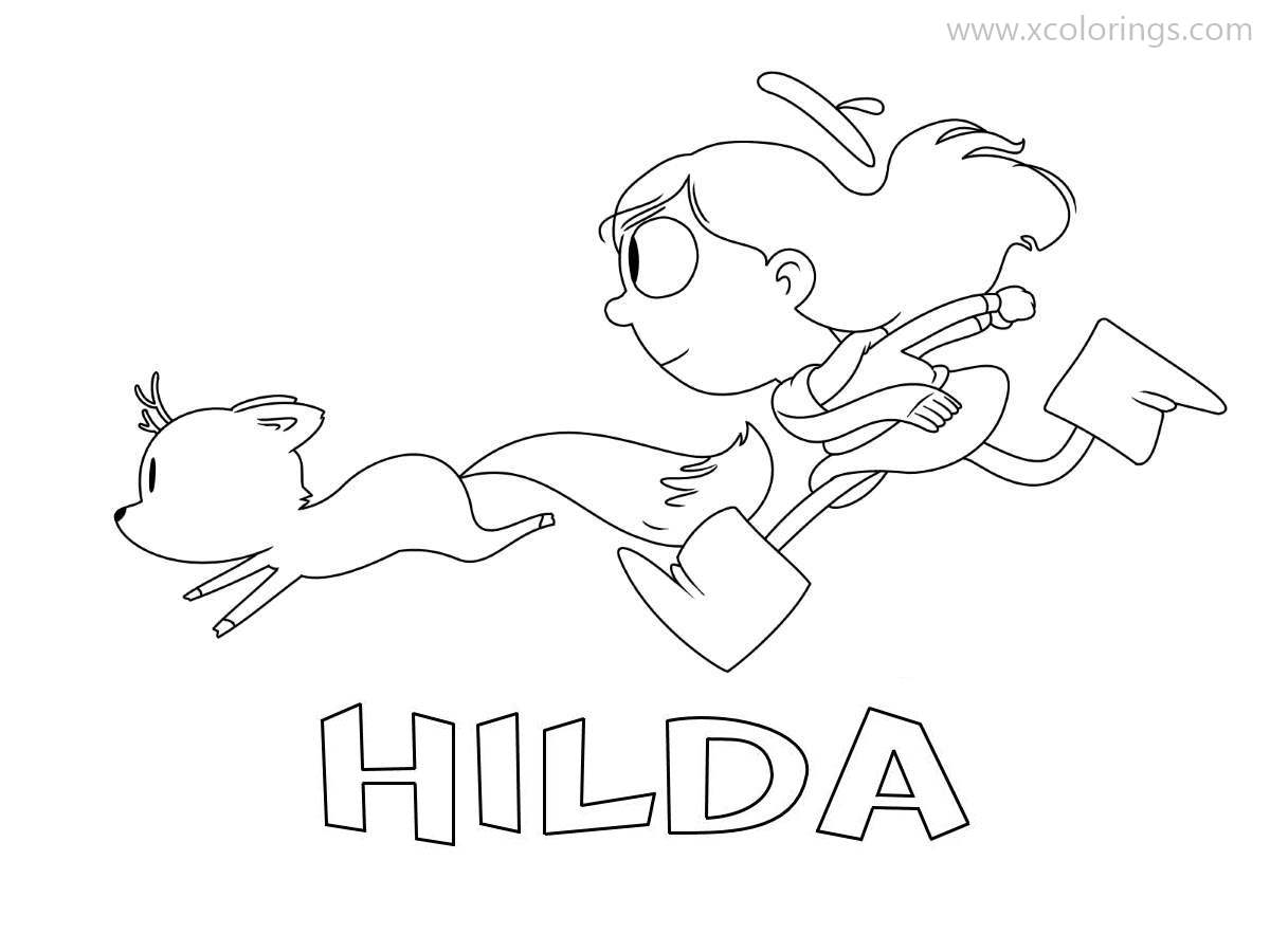 Free Hilda Characters Coloring Pages printable