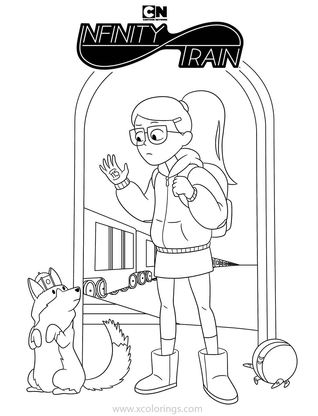 Free Infinity Train Characters Coloring Pages printable
