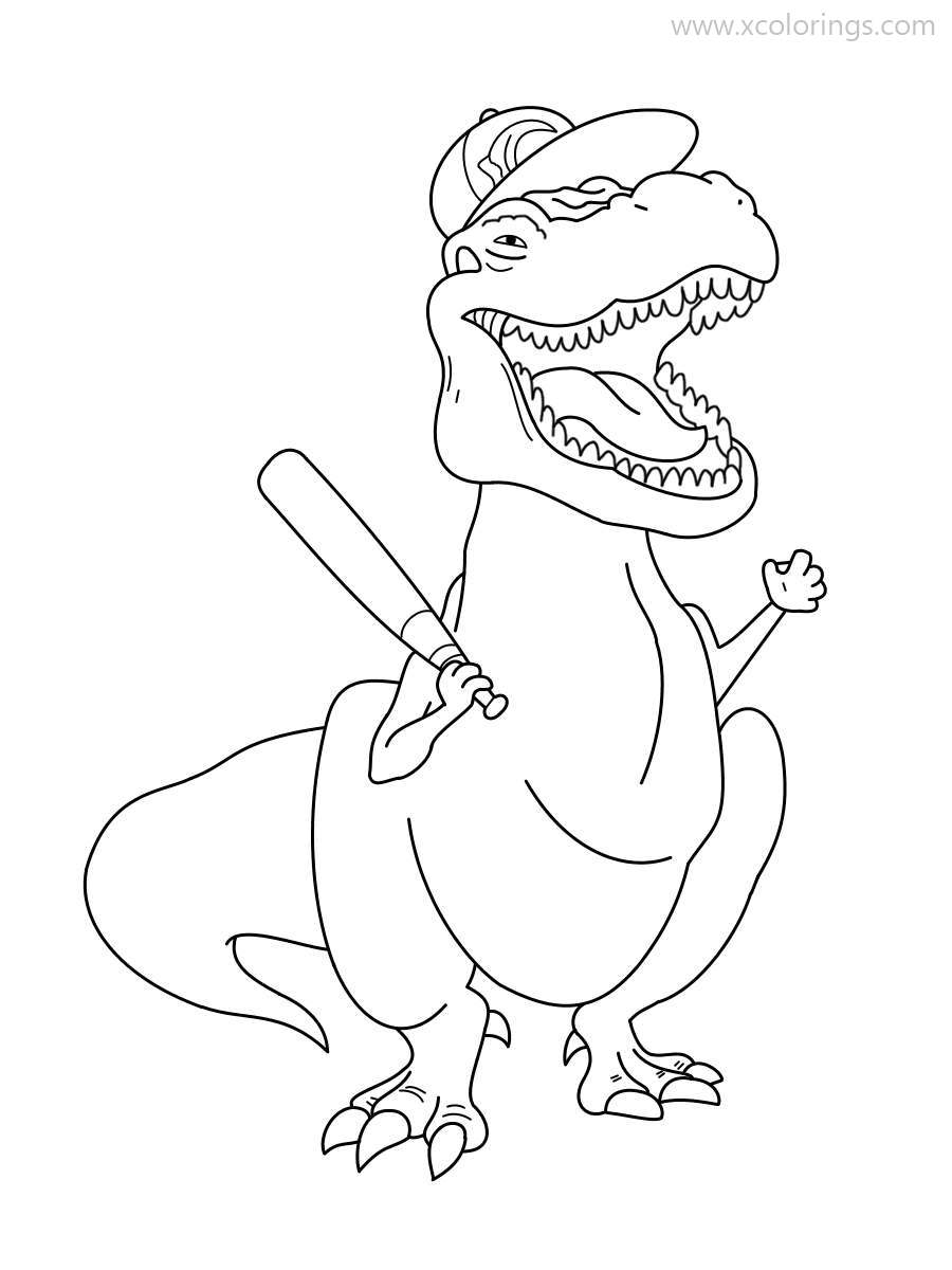 Free Infinity Train Coloring Pages Dinosaur Mildred printable