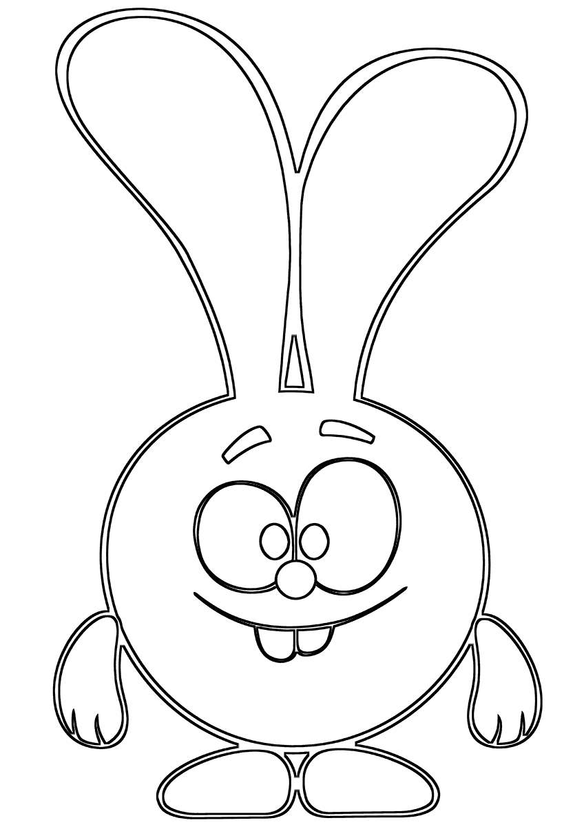 Free Kikoriki Coloring Pages Bunny Krash printable