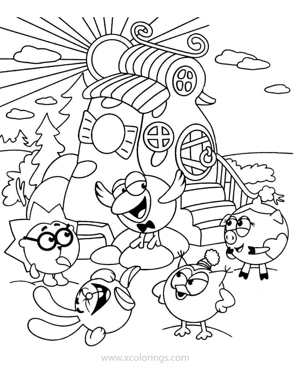 Kikoriki Coloring Pages Characters - XColorings.com