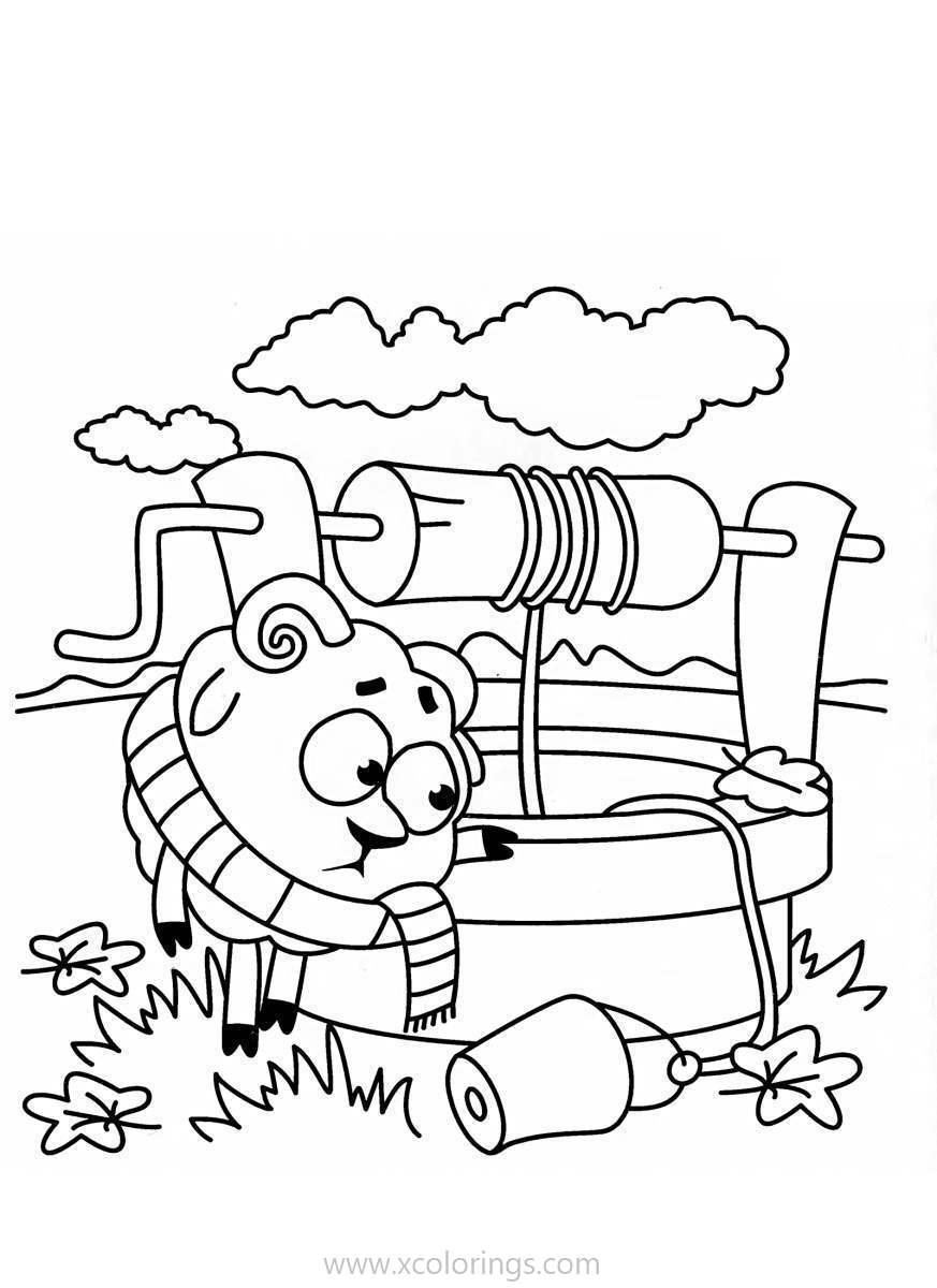 Free Kikoriki Coloring Pages Fluffy and Well printable