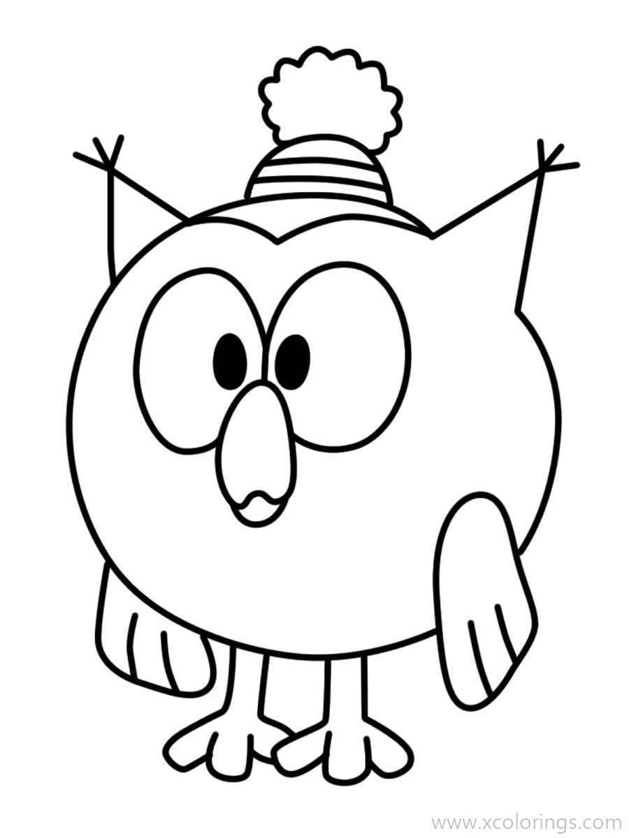 Free Kikoriki Coloring Pages Owl printable