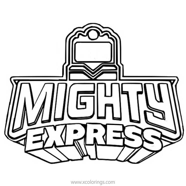 Free Mighty Express Logo Coloring Pages printable