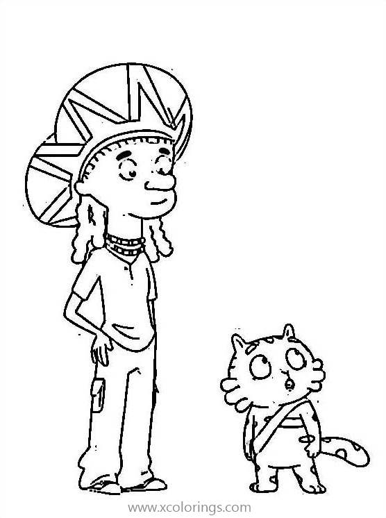 Free Mirette Investigates Coloring Pages Jean-Pat and A Boy printable