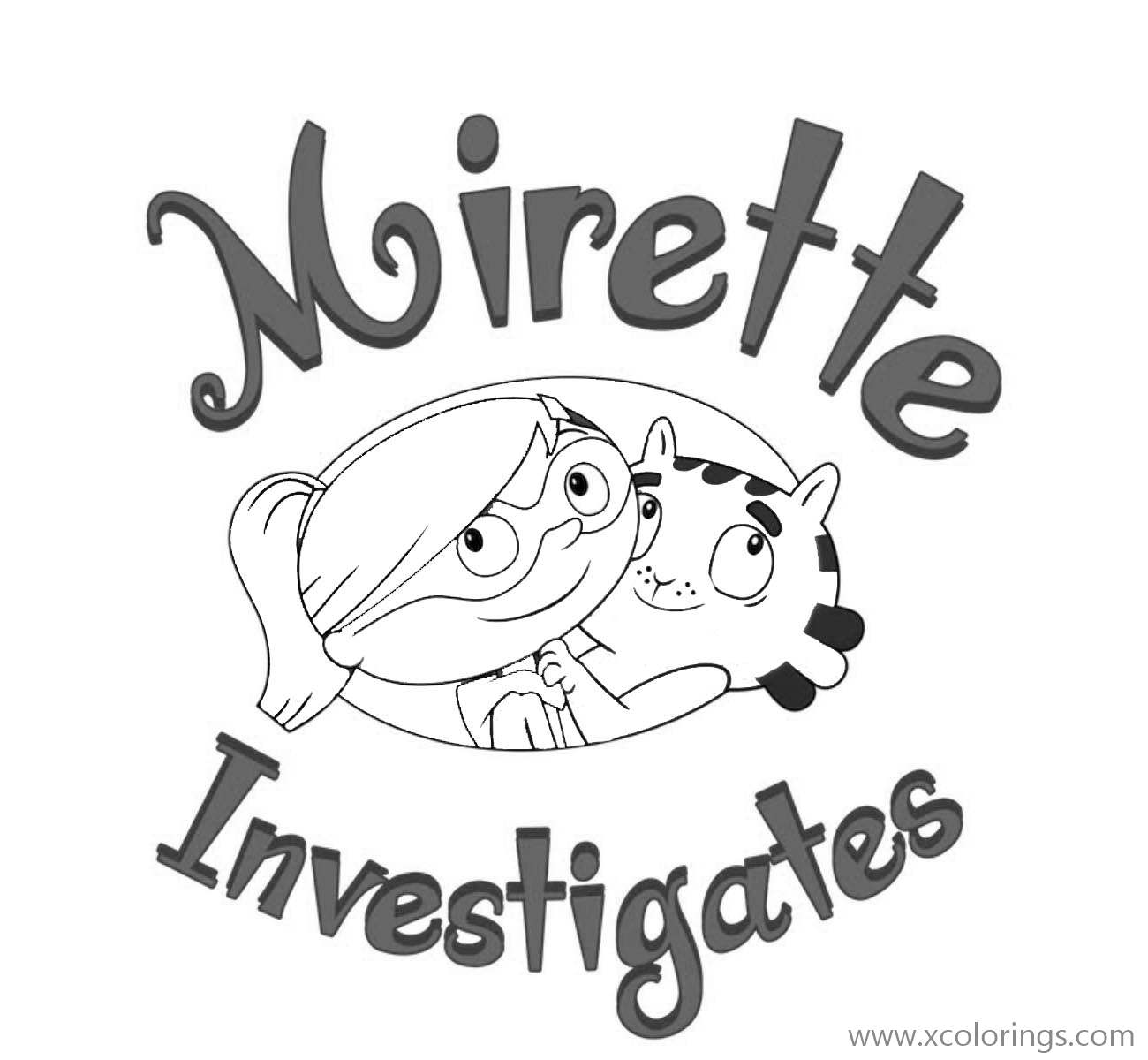 Free Mirette Investigates Coloring Pages Logo printable