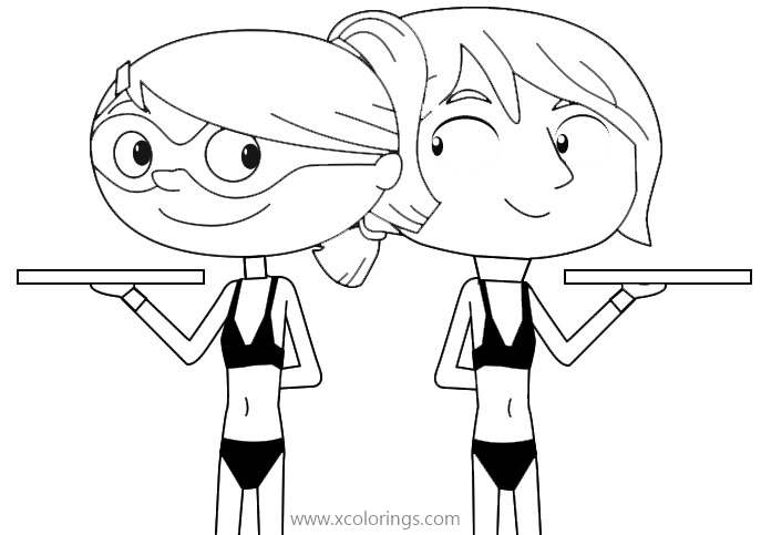 Free Mirette Investigates Coloring Pages Mirette in the Swimsuit printable