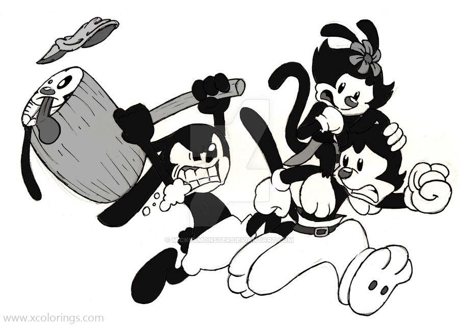 Free Oswald and the Animaniacs Coloring Pages printable