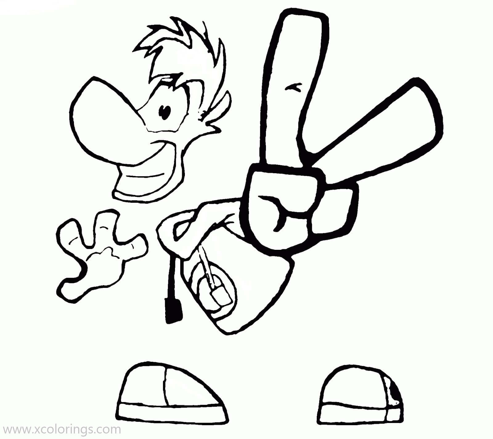 Free Perfectly Rayman Coloring Pages printable