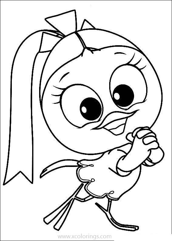 Free Priscilla from Calimero Coloring Pages printable