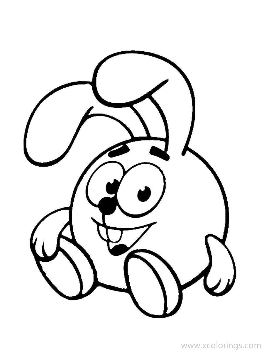 Free Rabbit from Kikoriki Coloring Pages printable