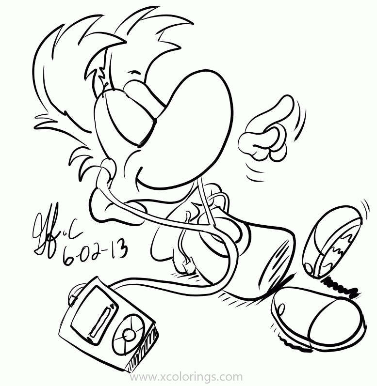 Free Rayman Heroes Coloring Pages By Spongefox printable