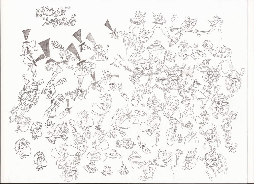 Free Rayman Legends Characters Coloring Pages printable
