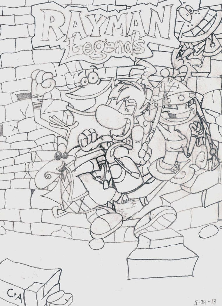 Free Rayman Legends Coloring Pages By SuperAbachiBro printable
