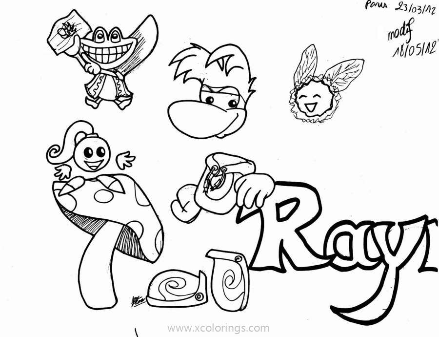 Free Rayman Origins Coloring Pages printable
