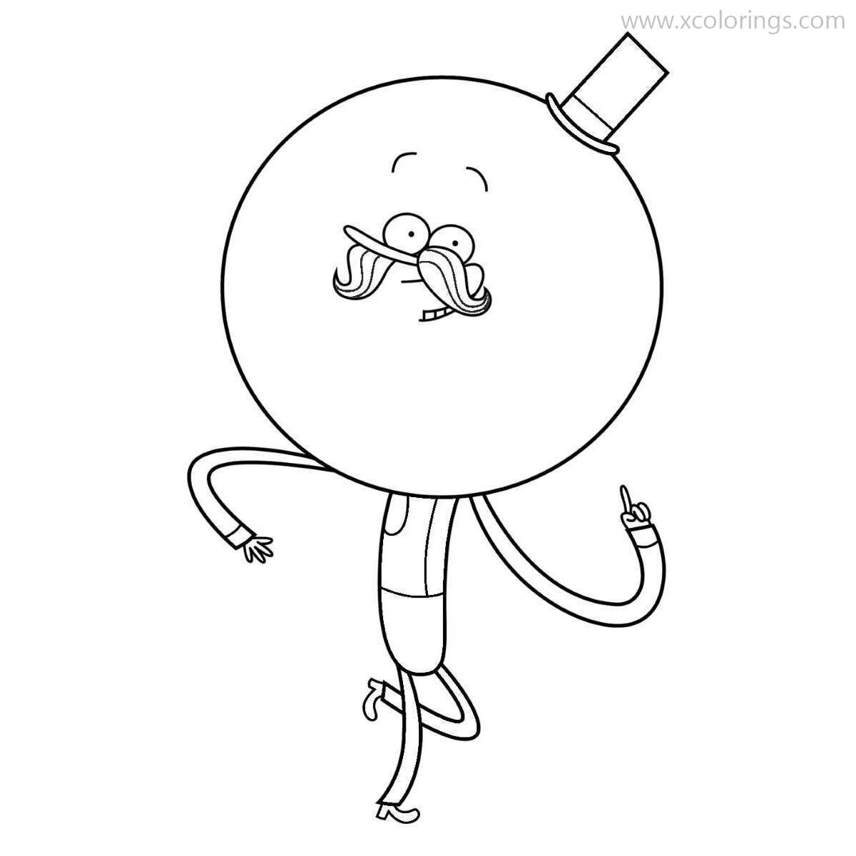 Free Regular Show Pops Coloring Pages printable