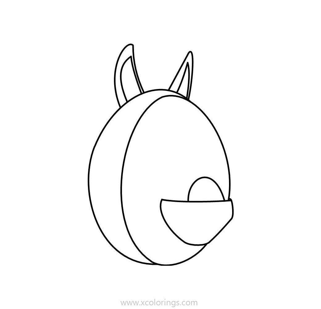 Free Roblox Adopt Me Coloring Pages Aussie Egg printable