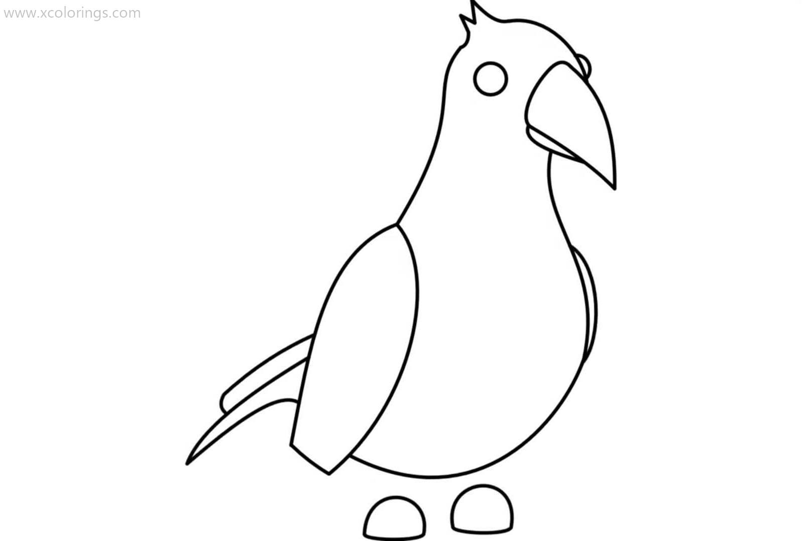 Roblox Adopt Me Coloring Pages Crow - XColorings.com