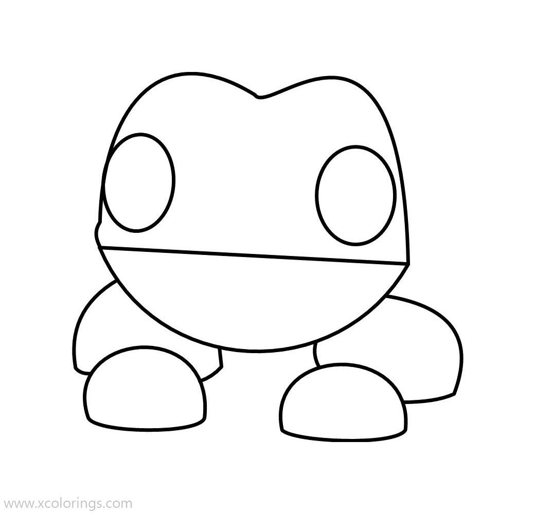 Free Roblox Adopt Me Coloring Pages Frog printable