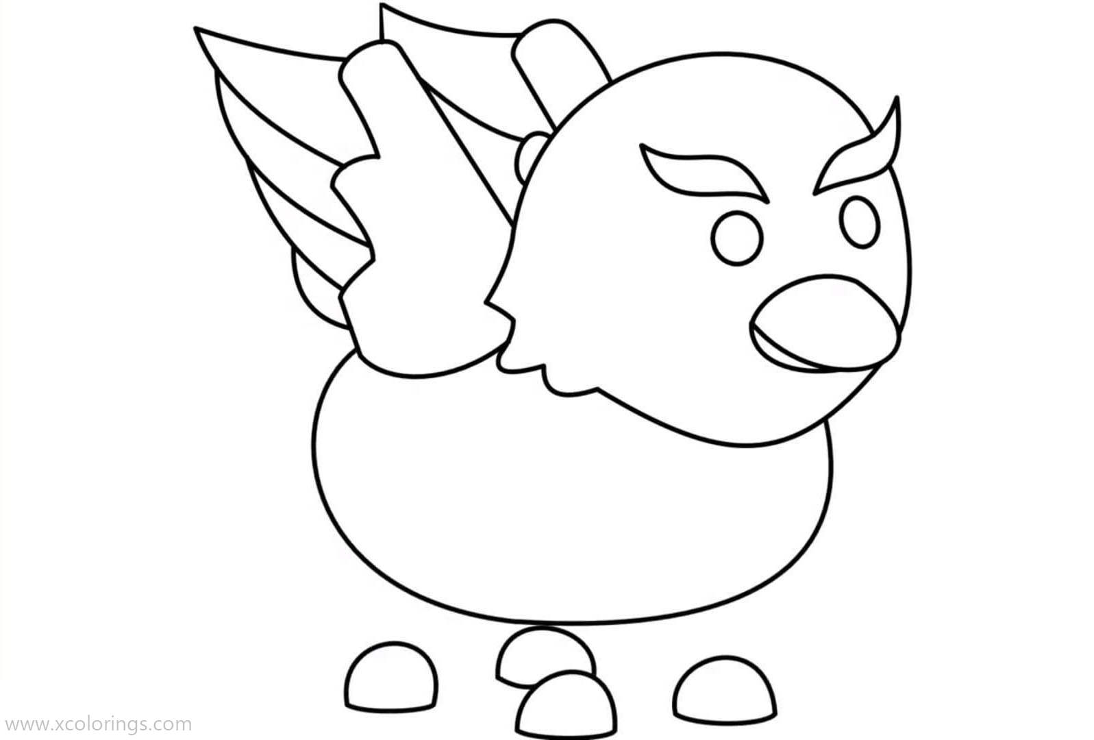 Free Roblox Adopt Me Coloring Pages Griffin printable