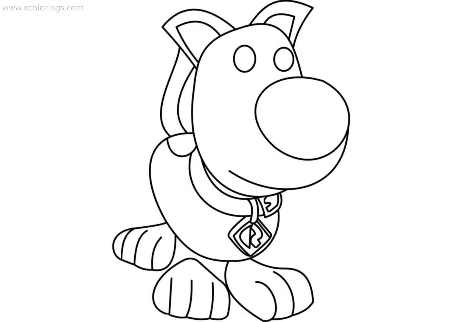 Free Roblox Adopt Me Coloring Pages Scooby Doo printable