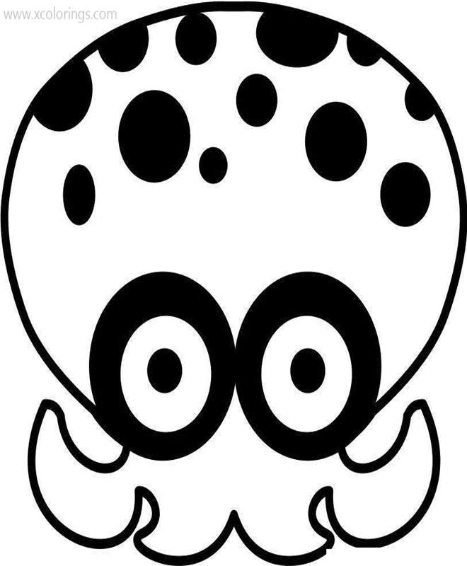 Free Splatoon Coloring Pages Octapus printable