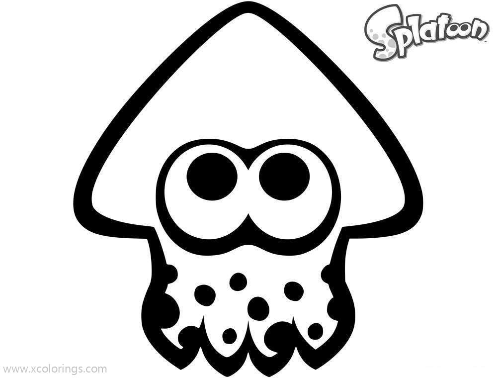 Splatoon Coloring Pages Squid - XColorings.com