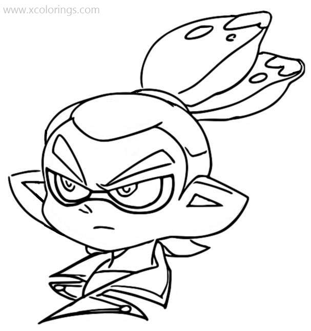 Free Splatoon Inkling Boy Coloring Pages Rider printable
