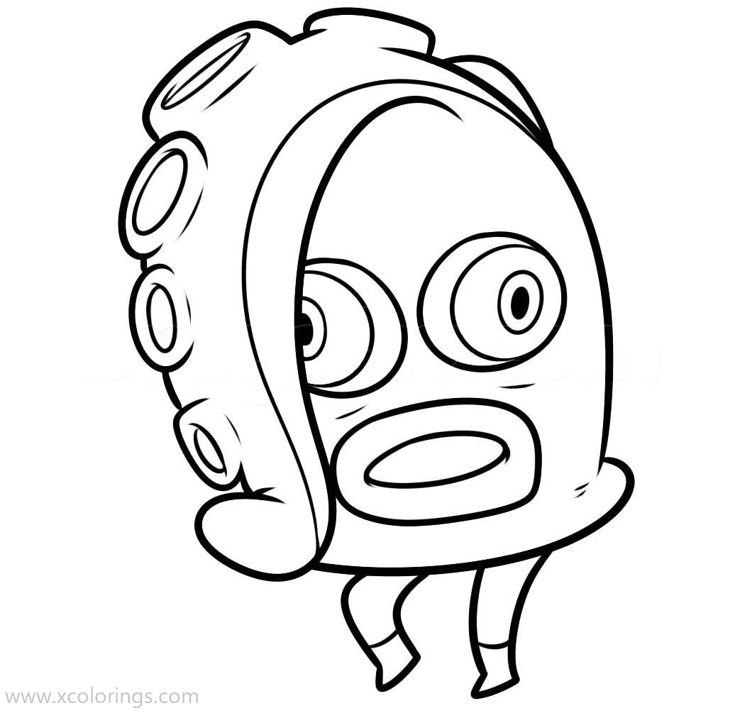 Free Splatoon Octarians Coloring Pages printable