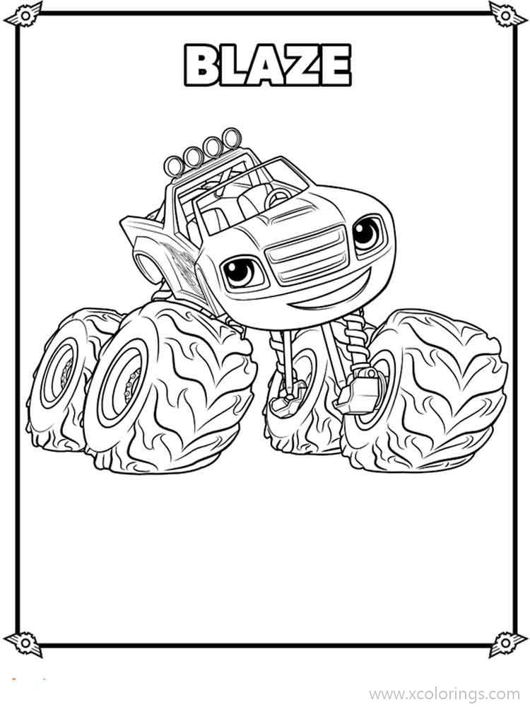 Free TV Show Blaze and the Monster Machines Coloring Pages printable