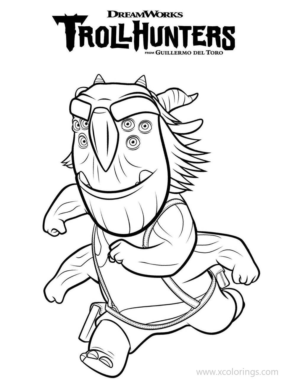 Free Trollhunters Coloring Pages Blinky printable