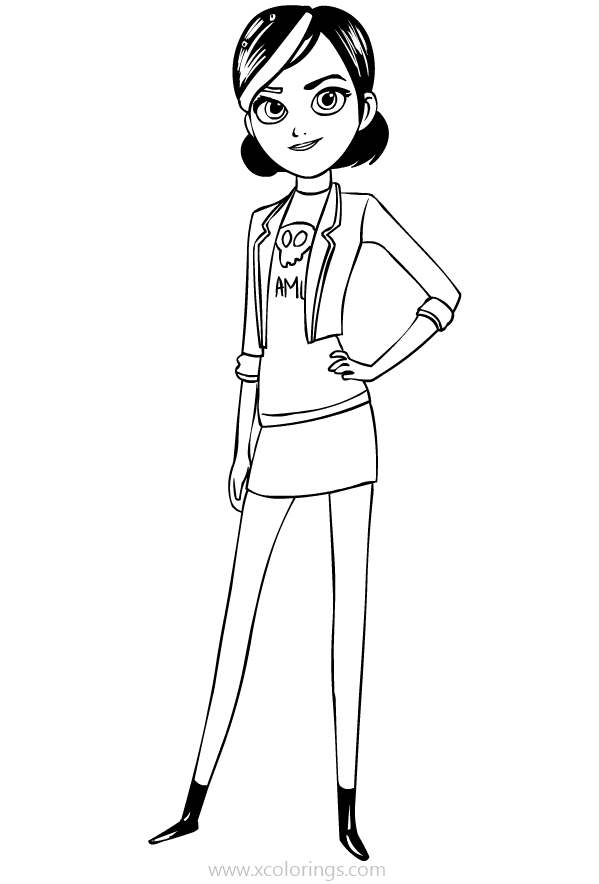 Free Trollhunters Coloring Pages Claire printable