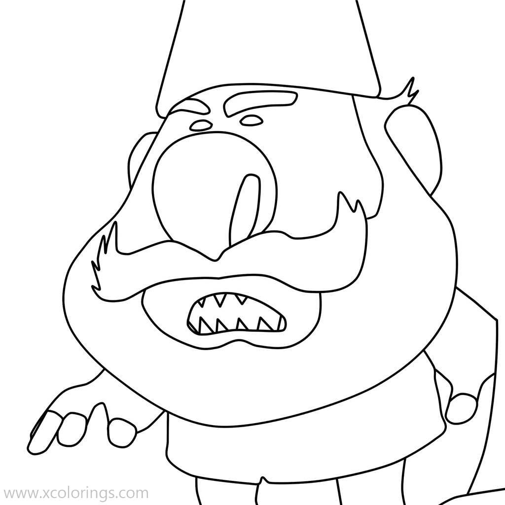 Free Trollhunters Coloring Pages Gnome printable