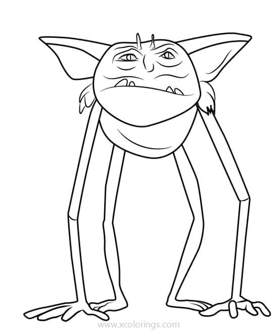 Free Trollhunters Coloring Pages Goblin printable