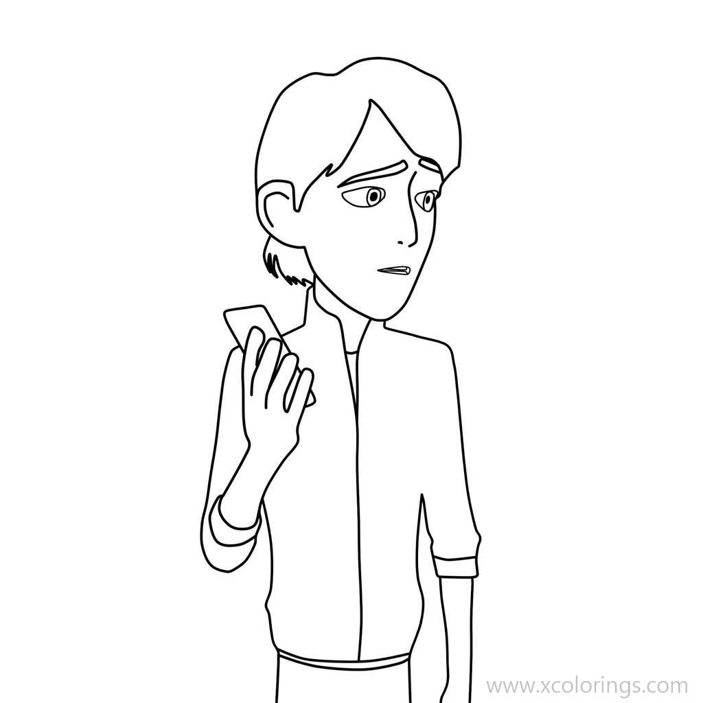 Free Trollhunters Coloring Pages Jim is Thinking About Something printable