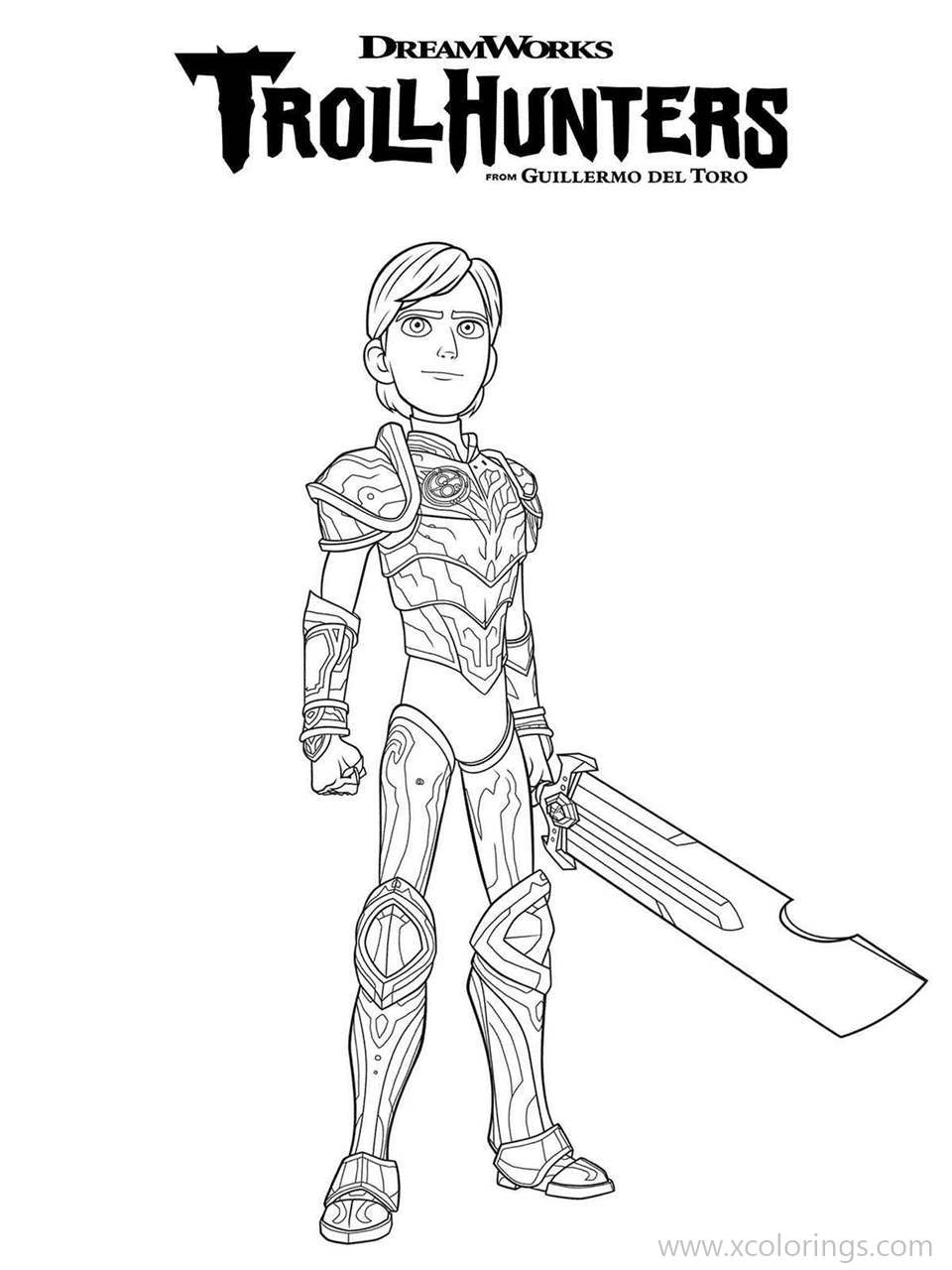 Free Trollhunters Coloring Pages Jim printable