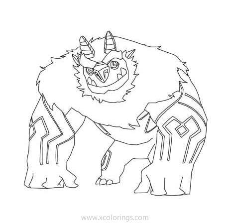 Free Trollhunters Coloring Pages Troll with Horns printable