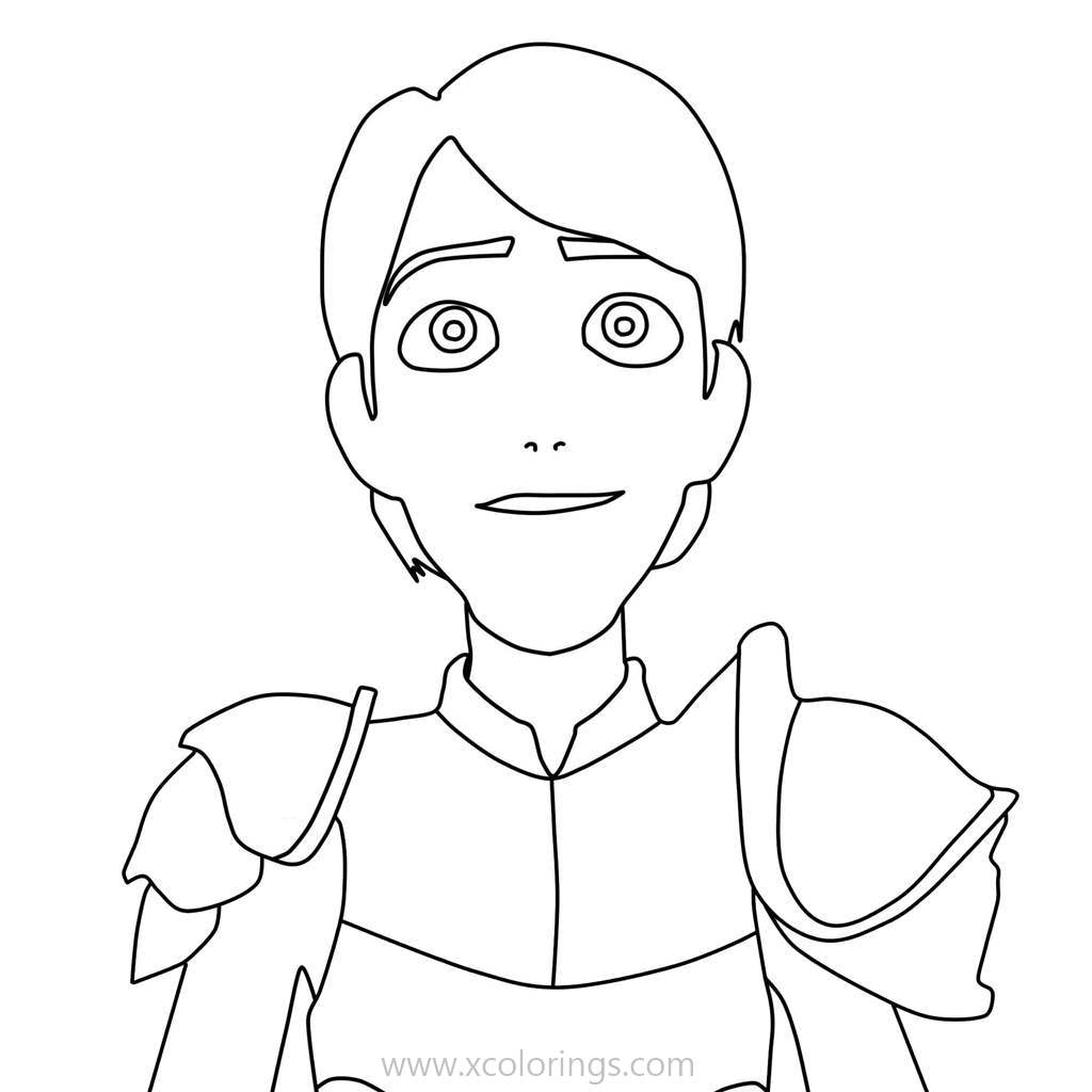 Free Trollhunters Jim Portrait Coloring Pages printable