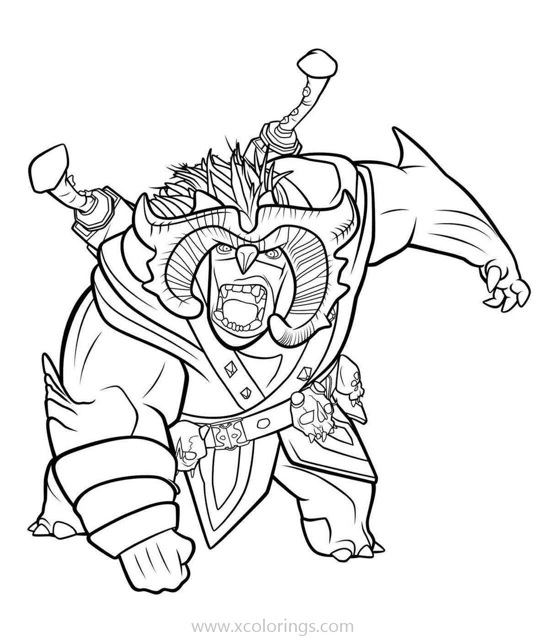 Free Trollhunters Troll Bular Coloring Pages printable