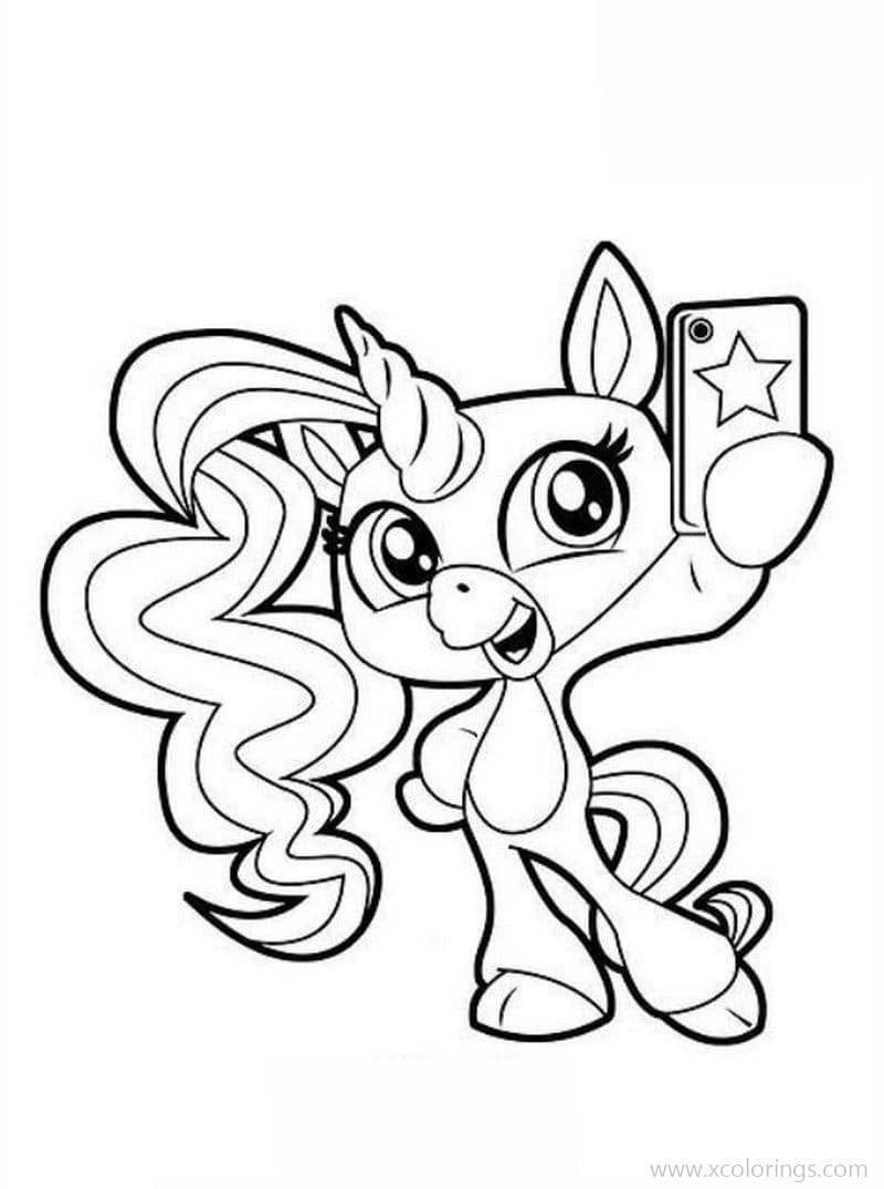 Free Unicorn from Fingerlings Coloring Pages printable