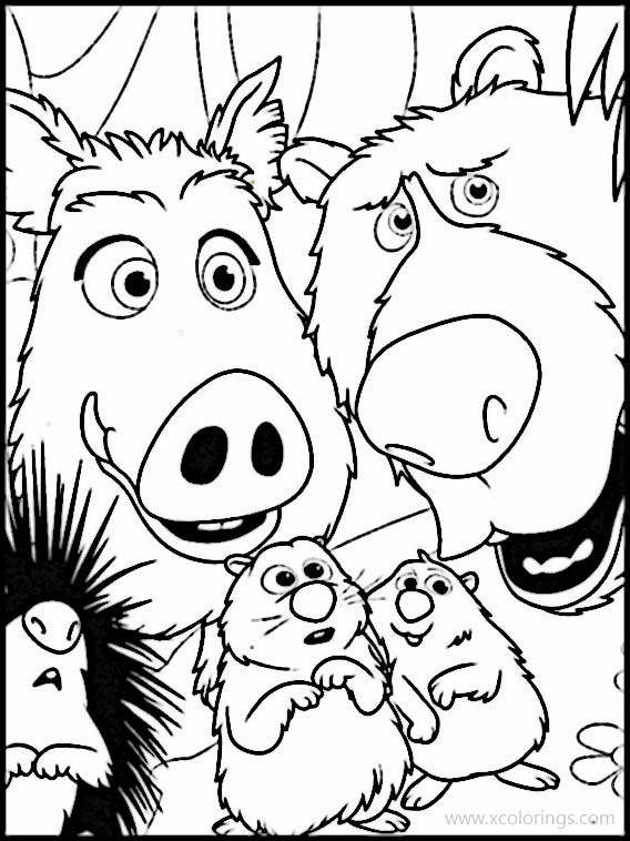 Free Wonder Park Coloring Pages Bear Beavers Hedgehog and Wild Boar printable