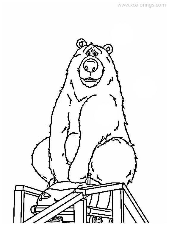 Free Wonder Park Coloring Pages Boomer the Bear printable