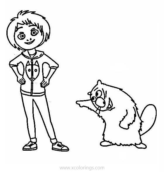 Free Wonder Park Coloring Pages June and Cooper printable