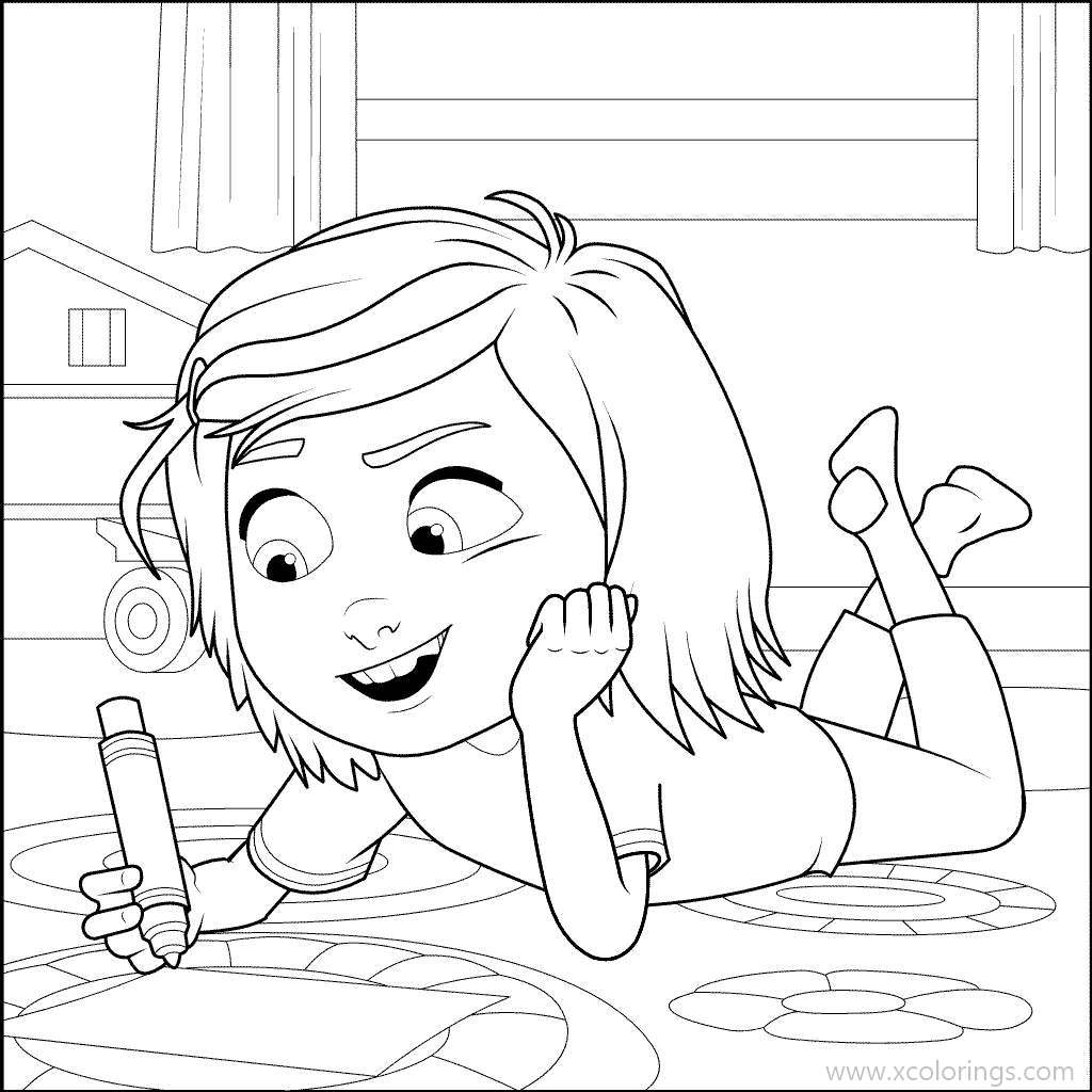 Free Wonder Park Coloring Pages June is Writing printable