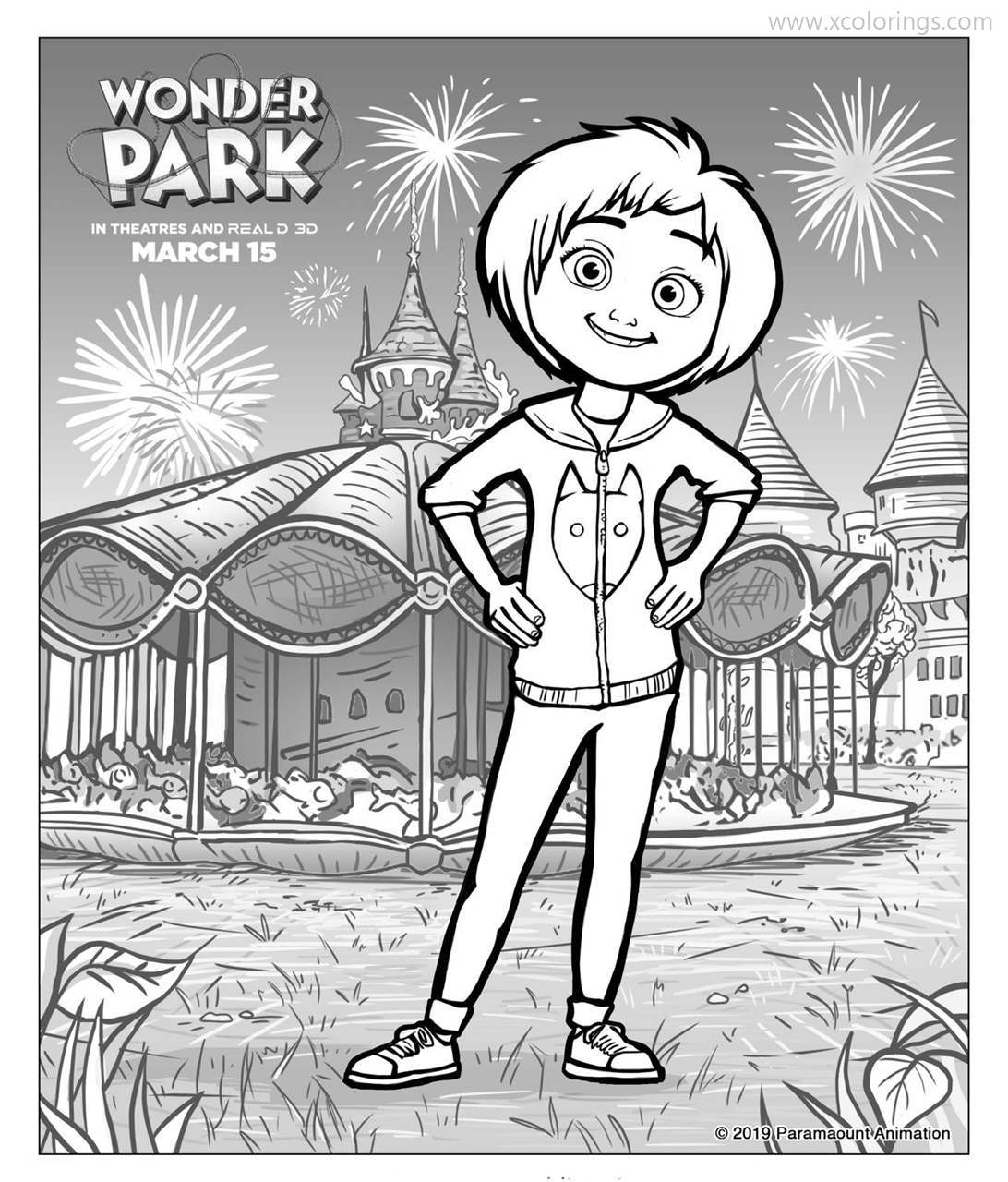 Free Wonder Park Movie Coloring Pages printable
