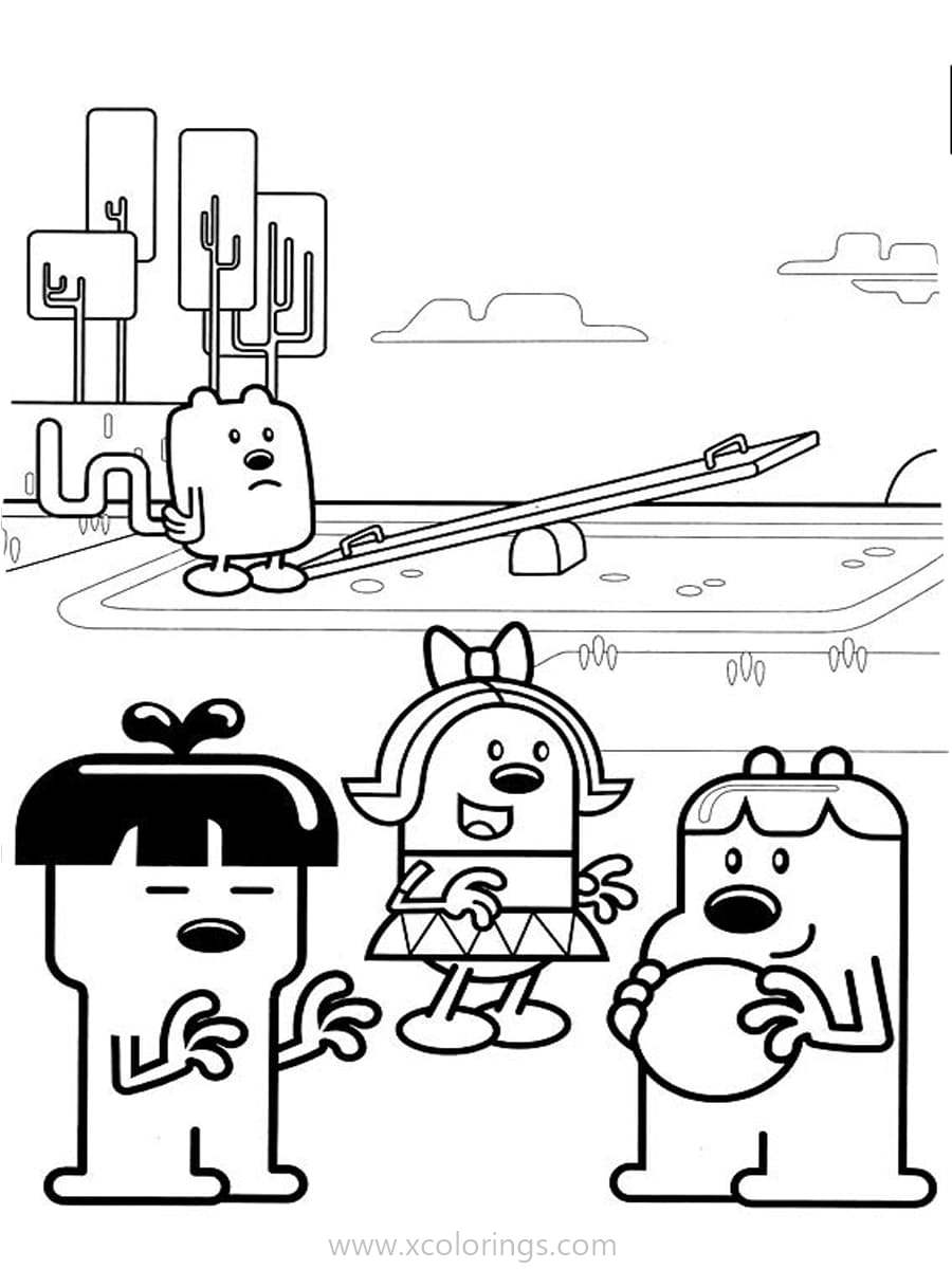 Free Wow Wow Wubbzy Coloring Pages Characters On Playground printable
