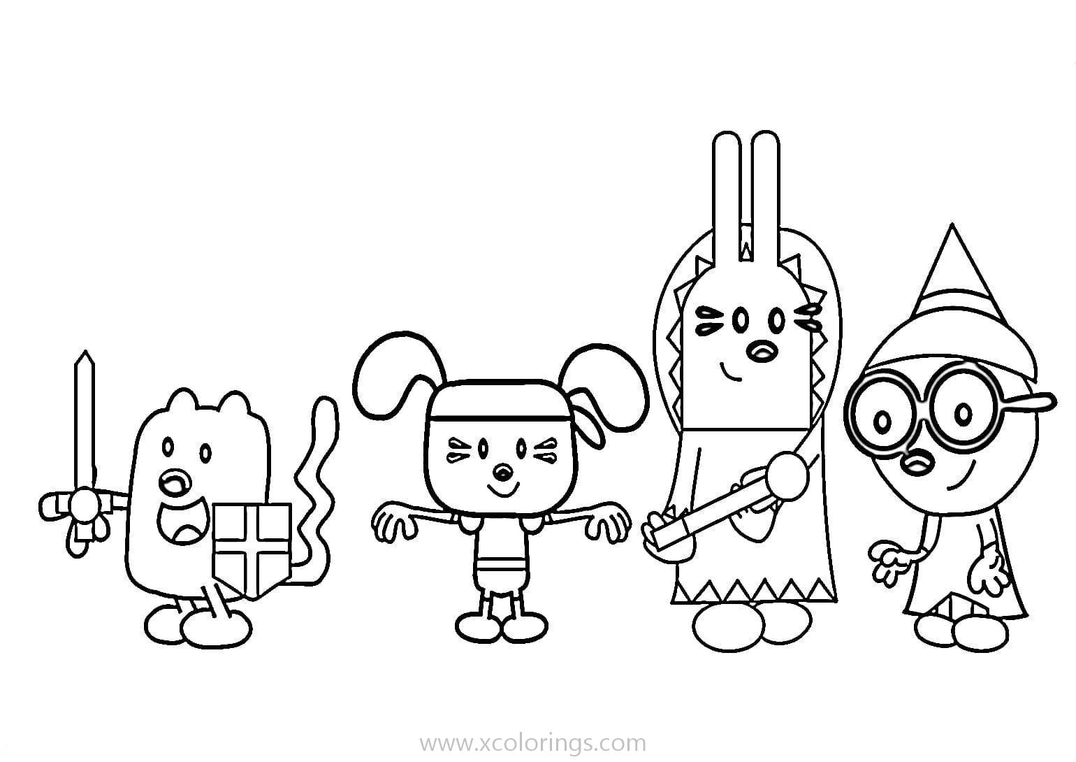 Free Wow Wow Wubbzy Coloring Pages Masquerade printable
