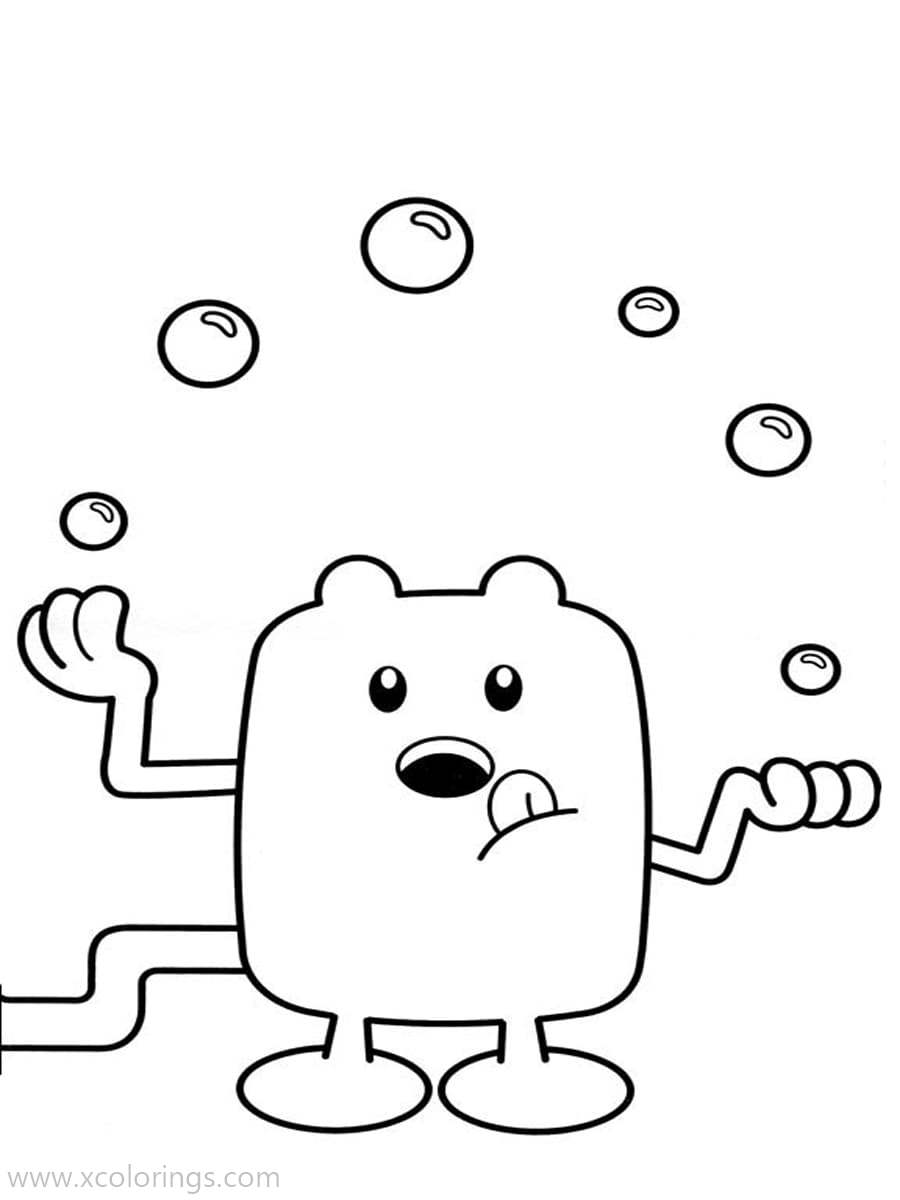 Free Wow Wow Wubbzy Coloring Pages Play Balls printable