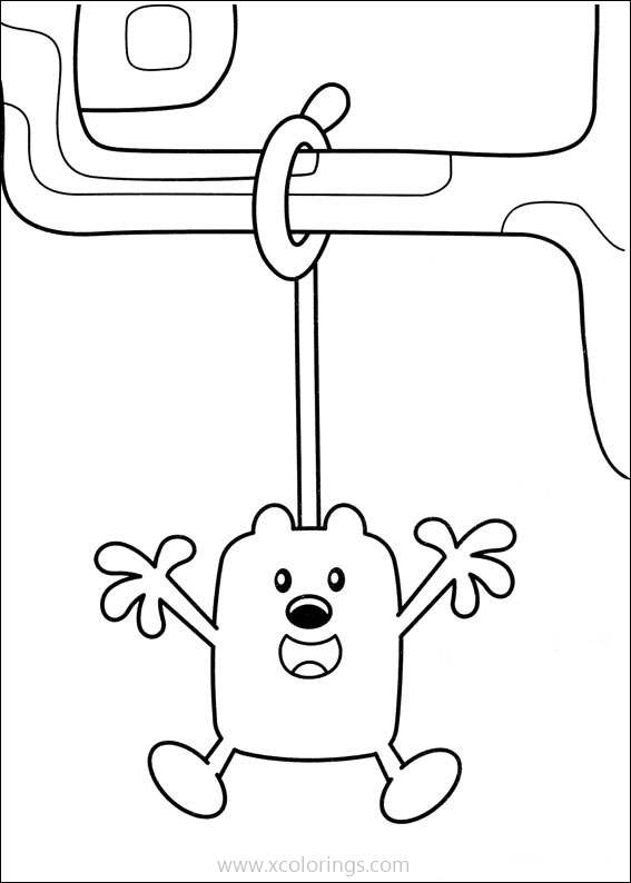 Free Wow Wow Wubbzy Coloring Pages Wubbzy Playing On The Tree printable